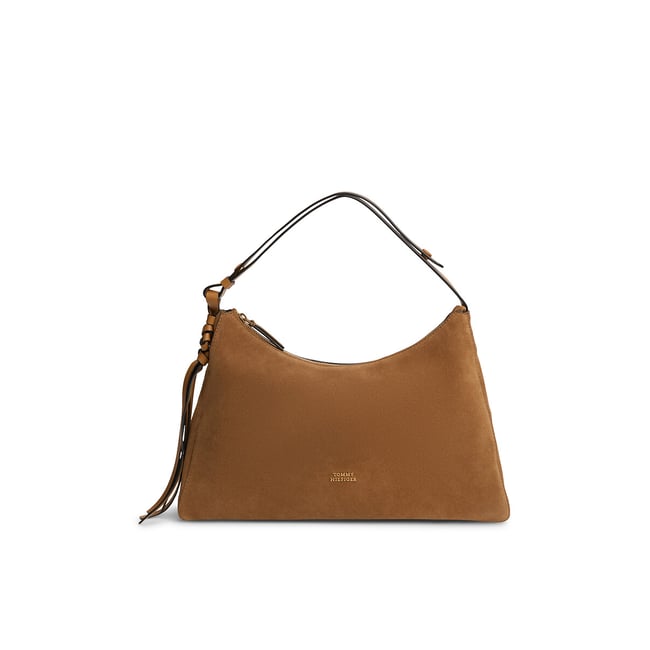 Sac en cuir suédé, STATEMENT cognac <span itemprop=