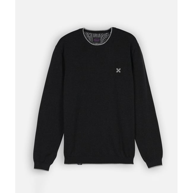 Pull PERONI black heather <span itemprop=