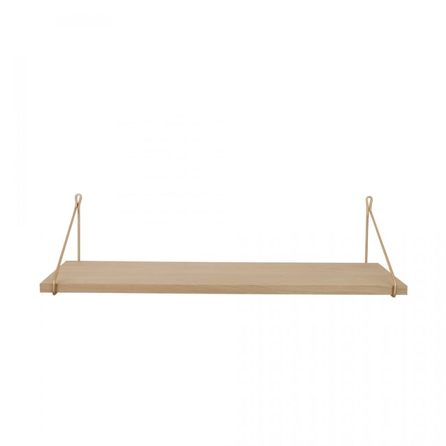 Etagère Vintage Chêne Premium Brut 80 x 25 cm Couleur v019843 <span itemprop=