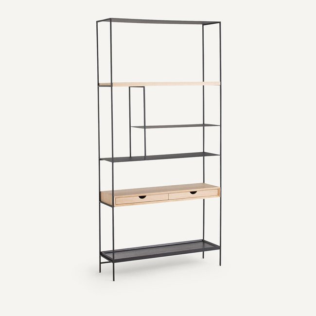 Bibliothèque Tidder Couleur chêne naturel <span itemprop=