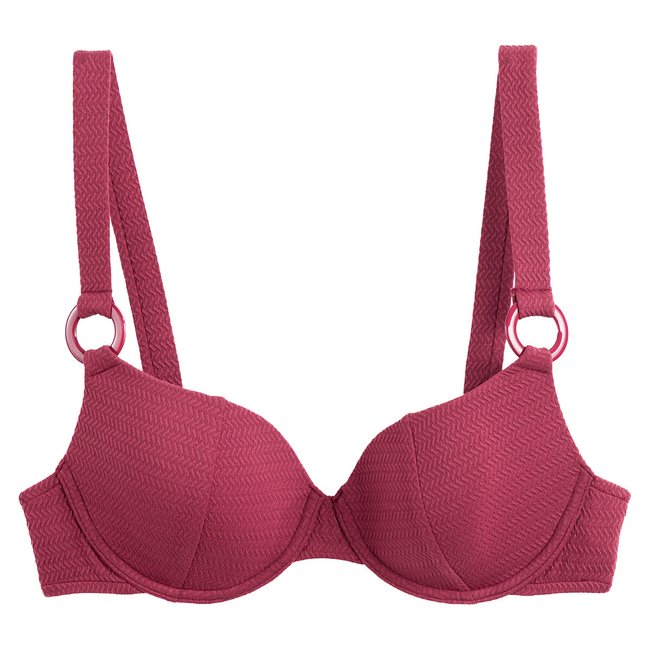 Bikini-Oberteil in Corbeille-Form bordeaux <span itemprop=