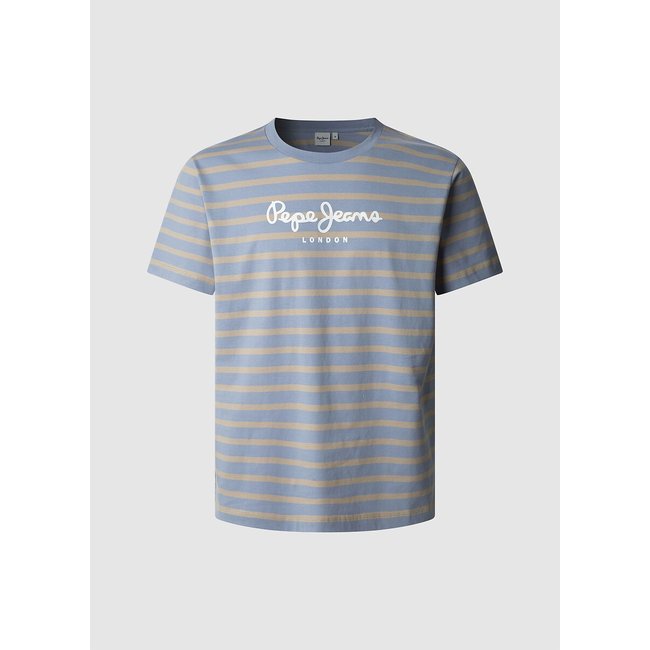 Camiseta con cuello redondo Eggo azul grisáceo <span itemprop=