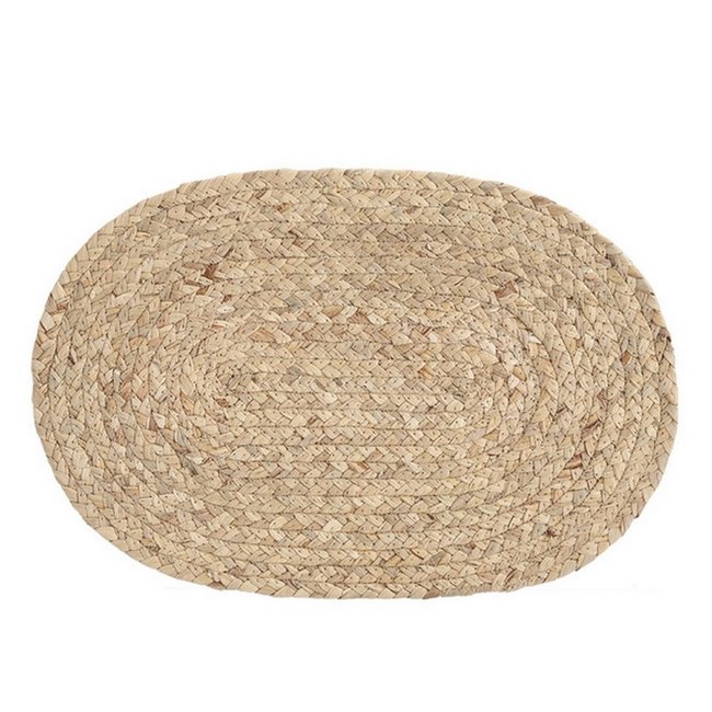 Set de table tressé naturel jacinthe beige <span itemprop=