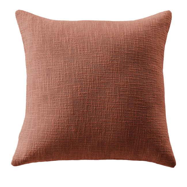 Coussin 45x45 cm Coton Terracotta terracotta <span itemprop=