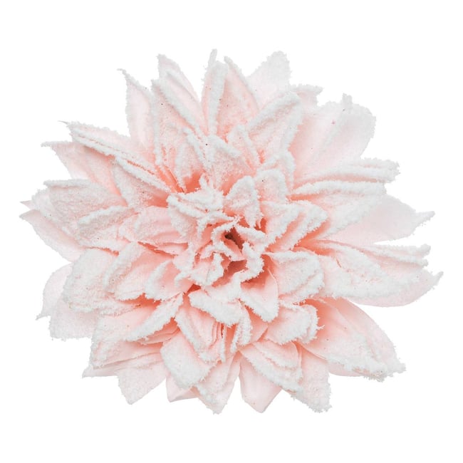 Sujet de noël DAHLIA Couleur rose <span itemprop=