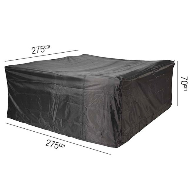 Garden Square Lounge Set Cover 255x255cm, grey, AEROCOVER