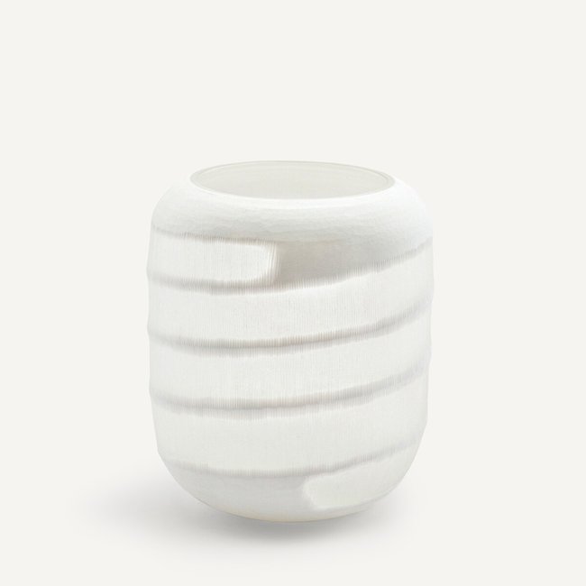 Jarra em vidro fosco opaco, Topina branco <span itemprop=