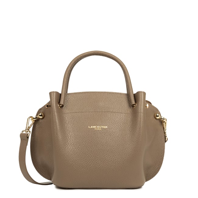 Sac à main en cuir grainé LOUISA FOULONNE DOUBLE - LANCASTER