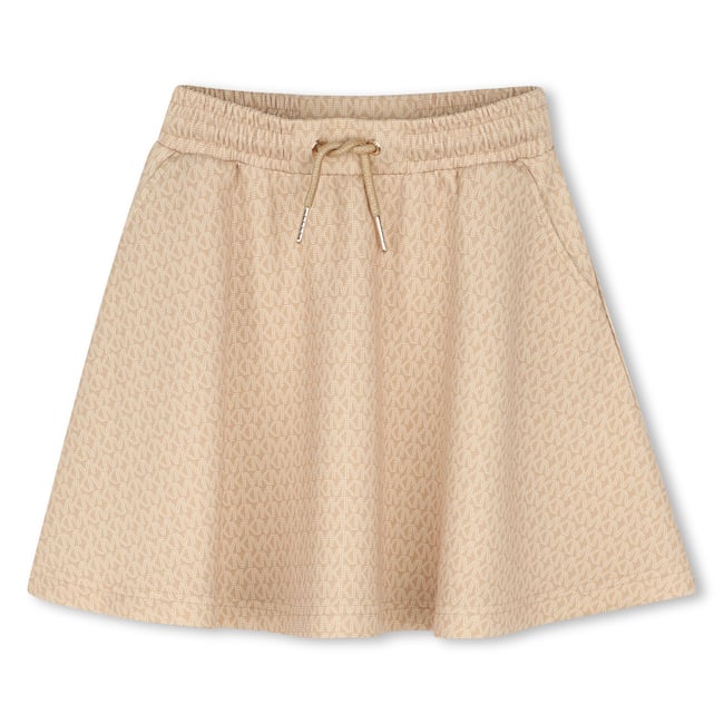 Jupe courte caramel <span itemprop=