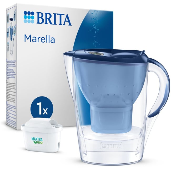 Carafe filtrante marella bleu bleu <span itemprop=