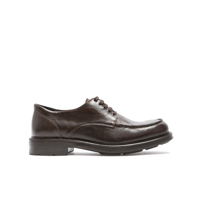 Derbies cuir MASHER T VGT chataigne <span itemprop=