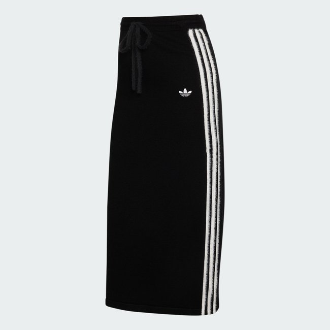 JUPE TRICOTÉE black / white <span itemprop=