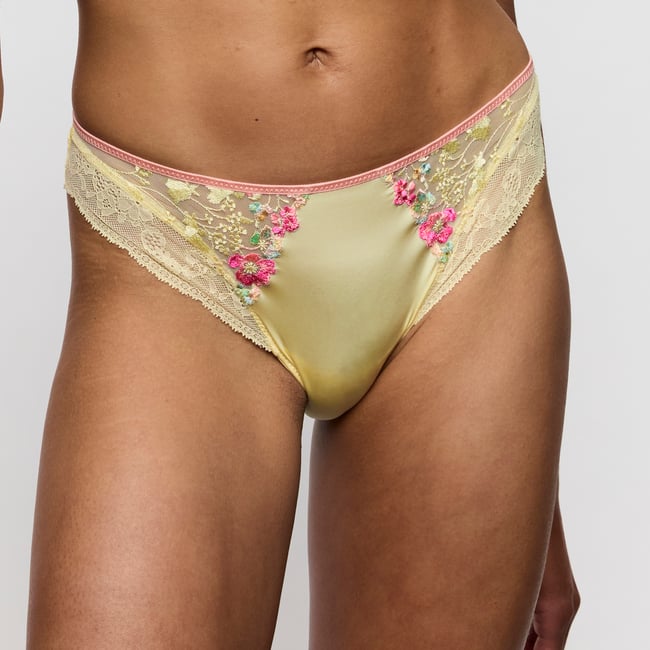 Slip brésilien LIZELOT jaune - french vanilla <span itemprop=