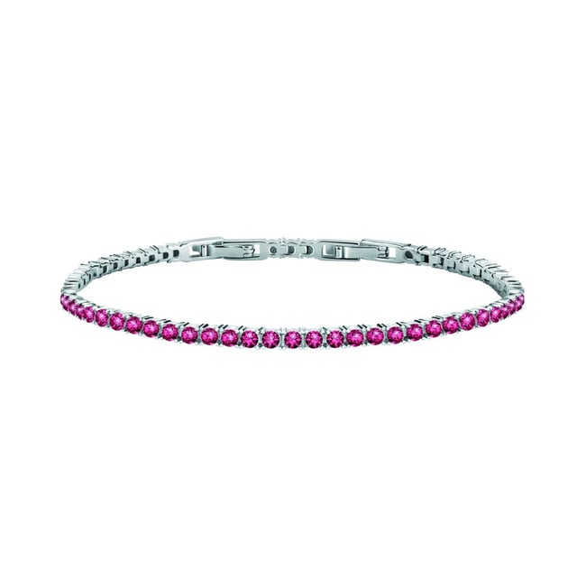 Bracelet en argent 925 TESORI pink <span itemprop=