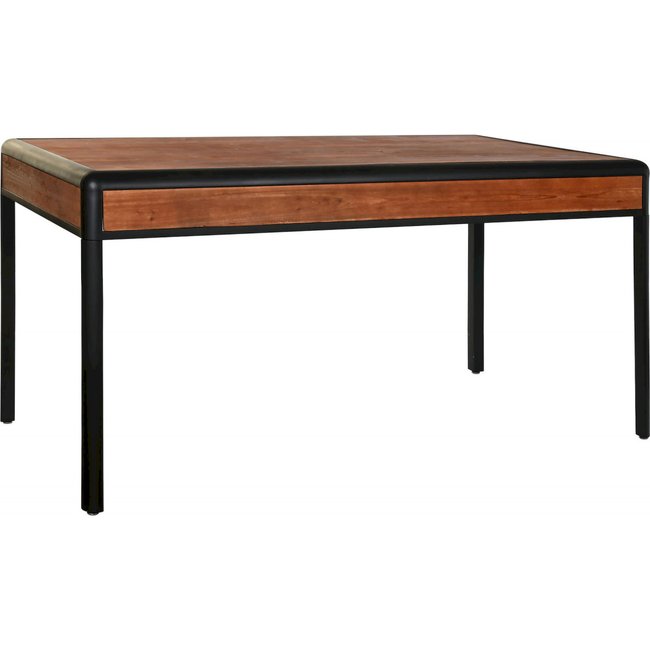 Table de salon métal, collection Loft Couleur brun sombre métallique <span itemprop=