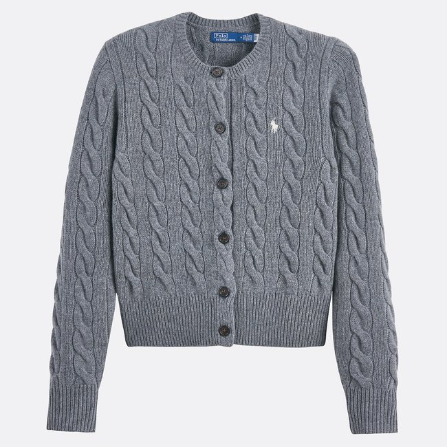 Cardigan en maille torsadée laine et cachemire  - POLO RALPH LAUREN