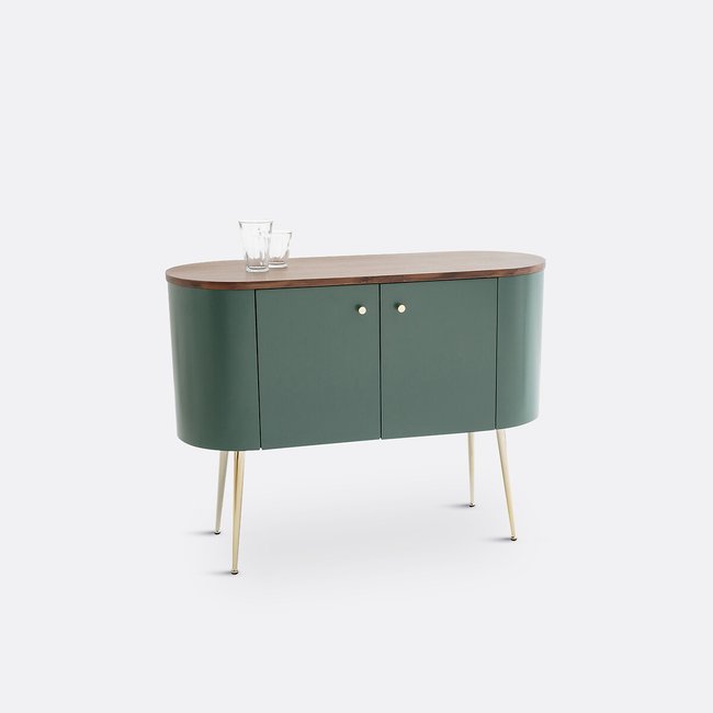 Buffet-bar TOPIM Couleur vert/noyer <span itemprop=