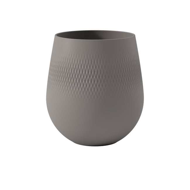 Vase Carré MANUFACTURE Couleur taupe <span itemprop=