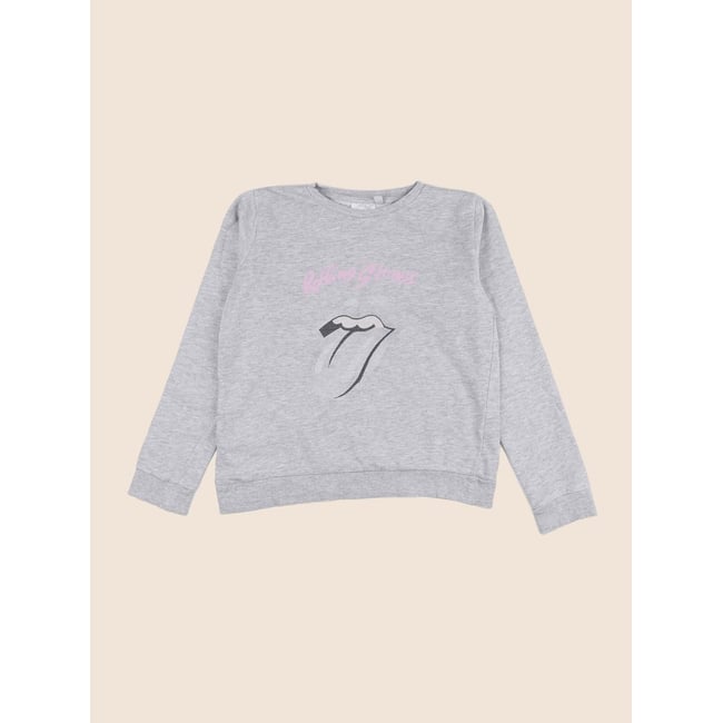 Sweat - Bon état gris <span itemprop=