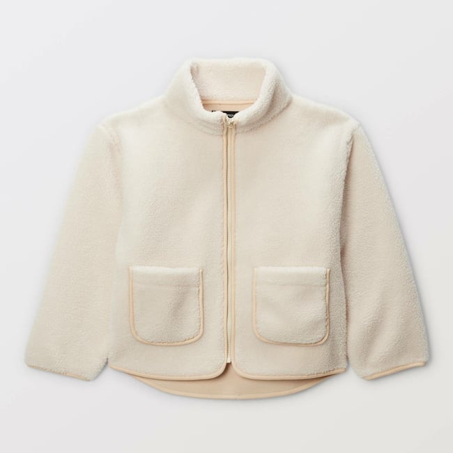 Veste effet mouton amaretti <span itemprop=