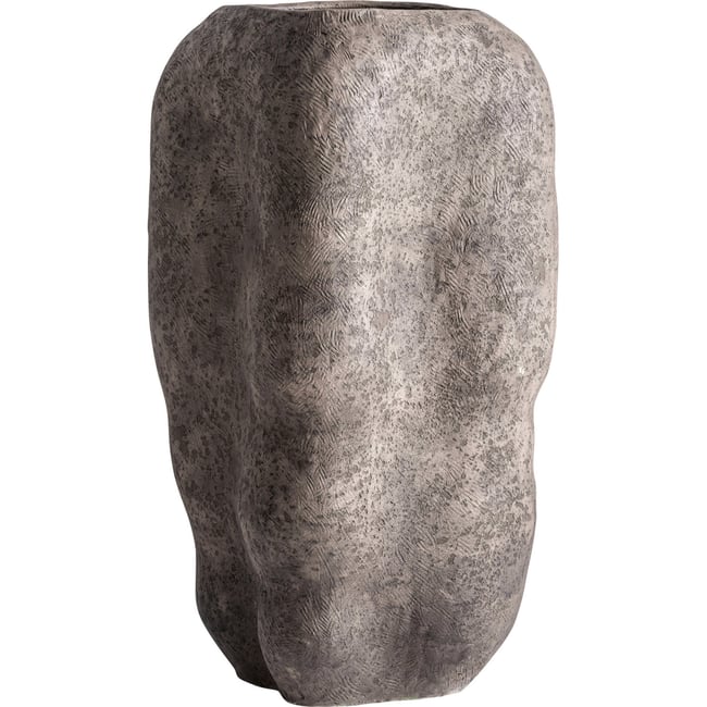 Vase amphore contemporain en ciment Couleur gris <span itemprop=