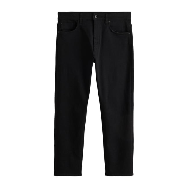 Jean motionflex avec taille élastique noir <span itemprop=