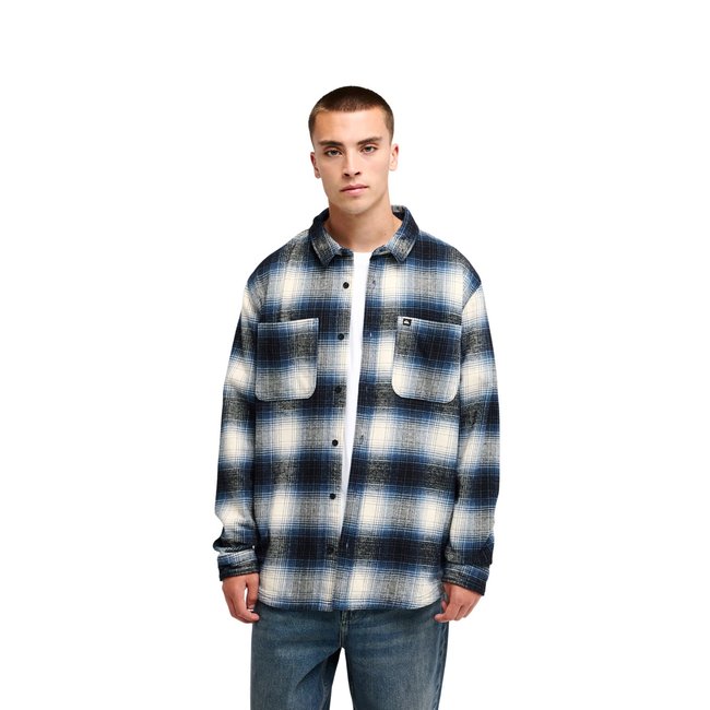 Surchemise manches longues GLENBROOK bleu dark denim gleebrook <span itemprop=