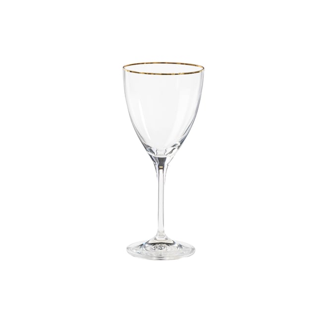 Set 6 Verres Vin avec Filet Doré Sensa, Casafina by COSTA NOVA Couleur clear-gold <span itemprop=