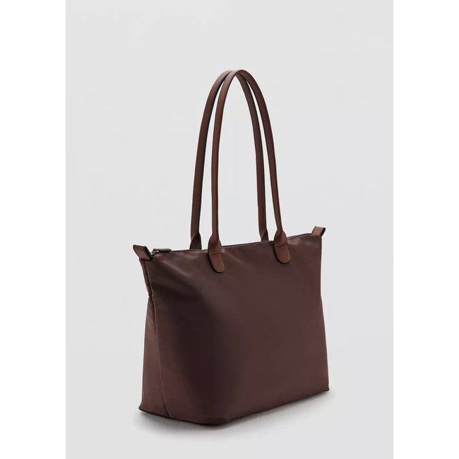Sac shopper chocolat <span itemprop=
