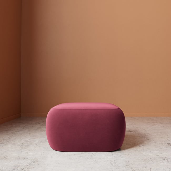 Alban Easy Velvet Footstool - SWOON