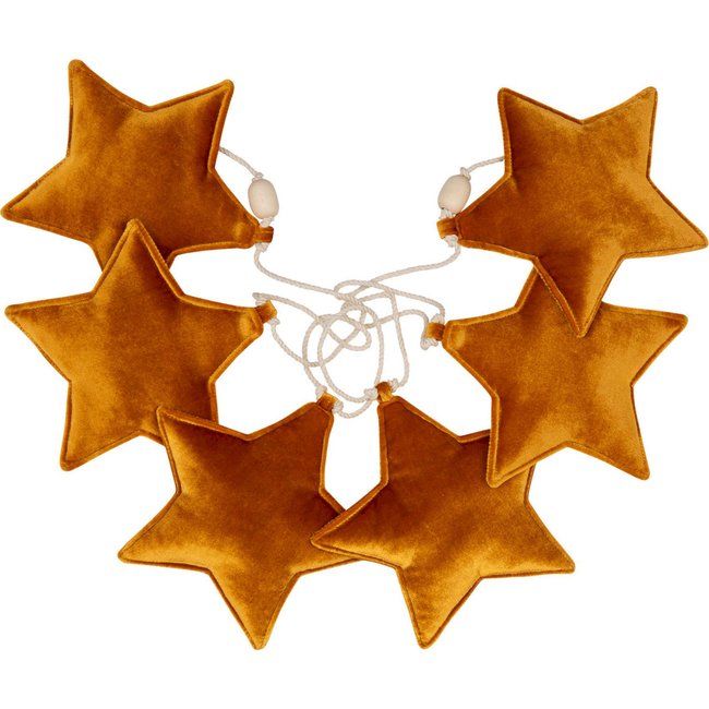 Guirlande en velours étoile, Christmas Candy Couleur or <span itemprop=