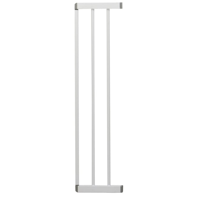 Extension pour barrière de sécurité Easy Close 17 cm en métal blanc <span itemprop=