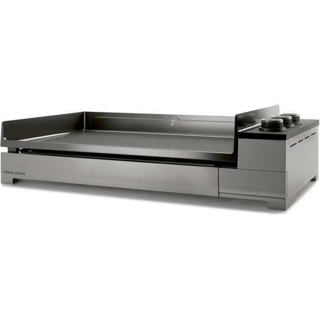 Plancha gaz Premium 75 Inox 3 brûleurs à poser 75.5x41 cm gris <span itemprop=