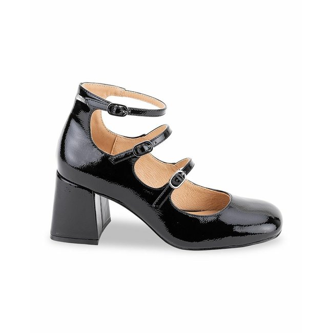 Delphine Heeled Mary Janes, black patent, LES TROPEZIENNES PAR M BELARBI