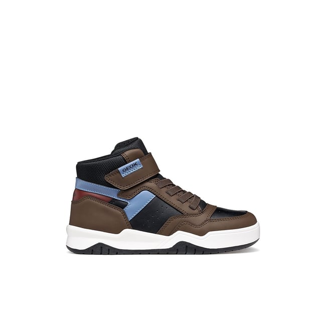 Zapatillas altas transpirables, PERTH marrón oscuro <span itemprop=