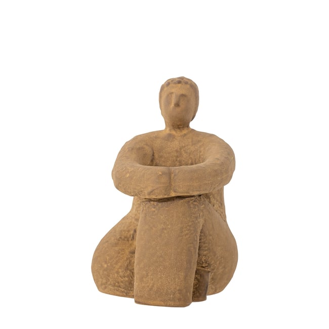 Déco en terre cuite H14.5 SANDHYA Couleur orange <span itemprop=