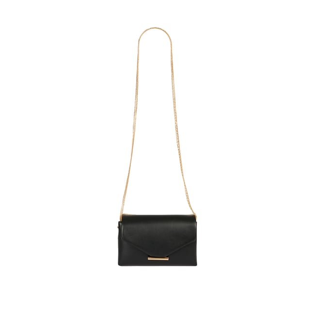 Sac bandoulière similicuir noir <span itemprop=