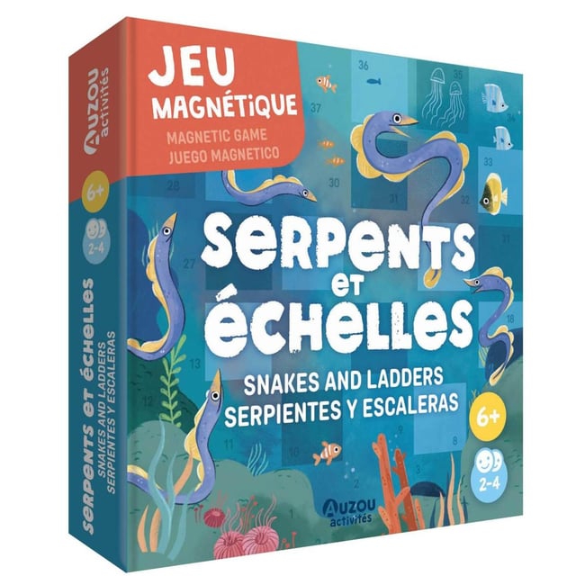 Jeu magnétique - serpents et échelles multicolore <span itemprop=