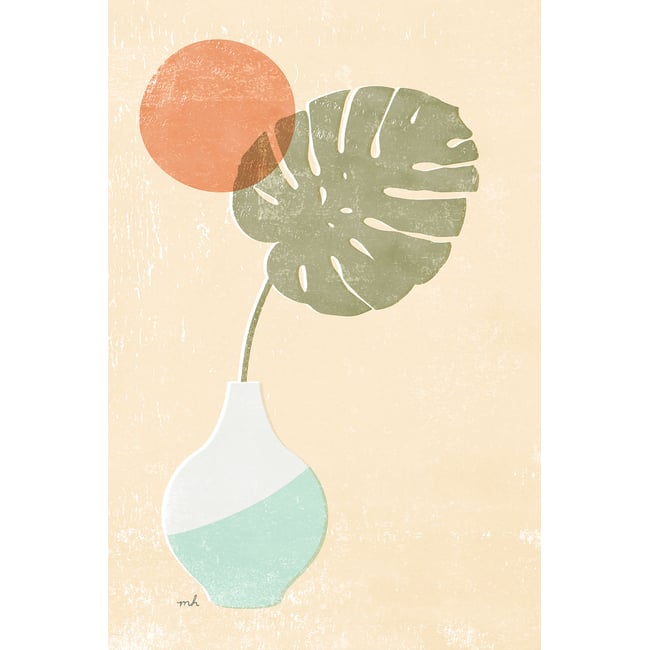 Tableau fleurs Monstera blush - HEXOA
