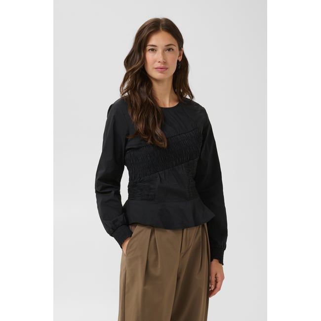 Blouse à manches longues noir black <span itemprop=
