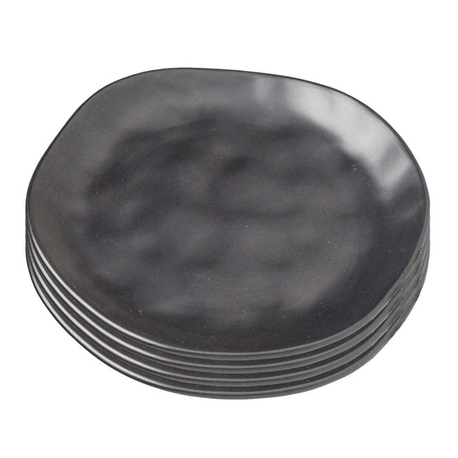 Lot de 4 assiettes plates à dessert, ORGANIC - KARE DESIGN