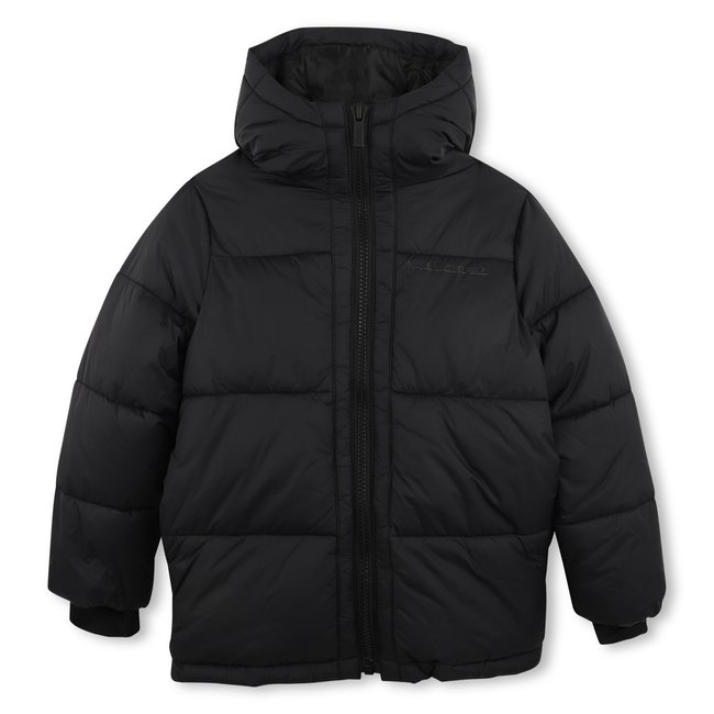Doudoune à capuche black <span itemprop=