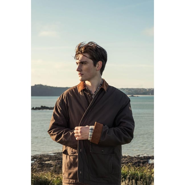 Blouson imperméable LYESSVES brun <span itemprop=