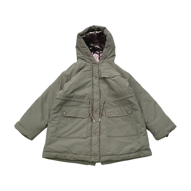 Parka enfant - Très bon état vert <span itemprop=