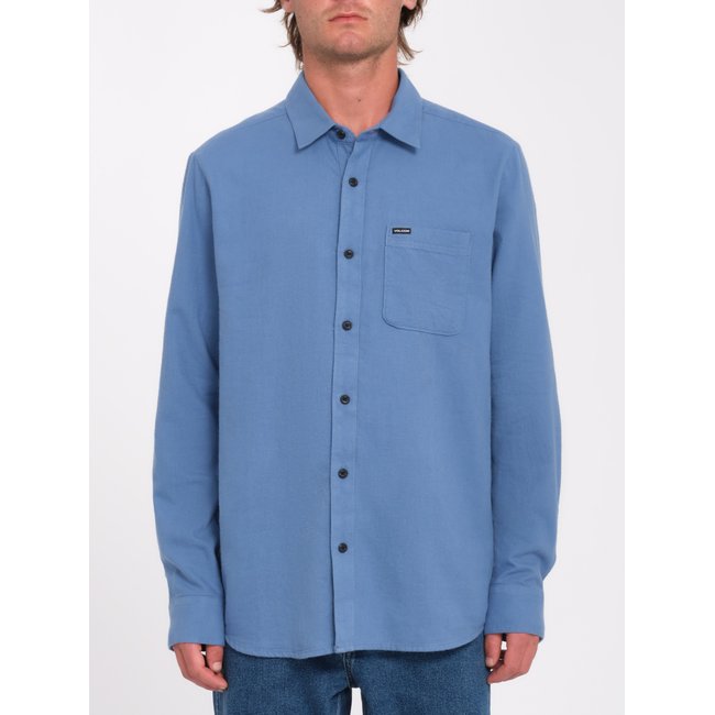 Chemise CADEN SOLID blueberry <span itemprop=