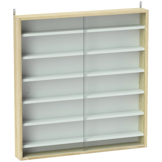 Vitrine Panneau de particules Chêne Couleur beige <span itemprop=