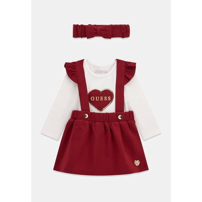 Ensemble Body, Robe Et Bandeau Interlock blanc <span itemprop=