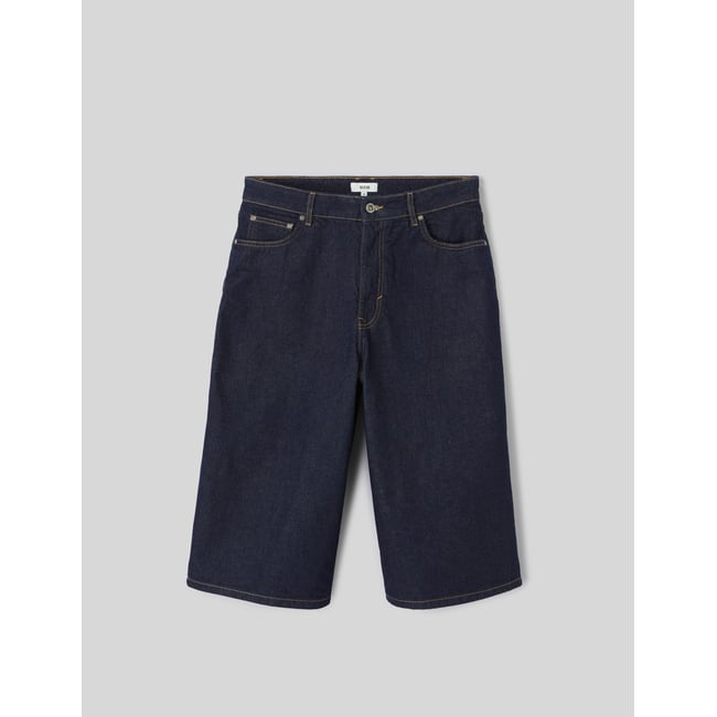 Bermuda baggy en denim bleu moyen <span itemprop=