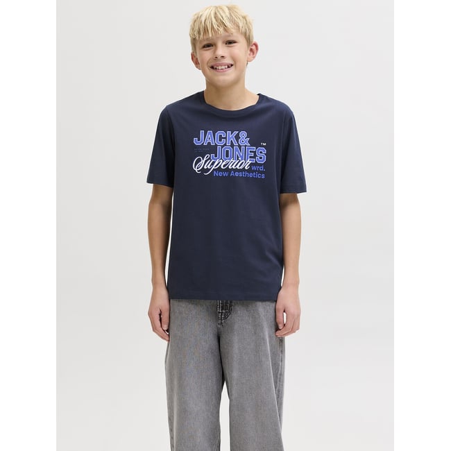 T-shirt manches courtes, imprimé devant - JACK & JONES JUNIOR