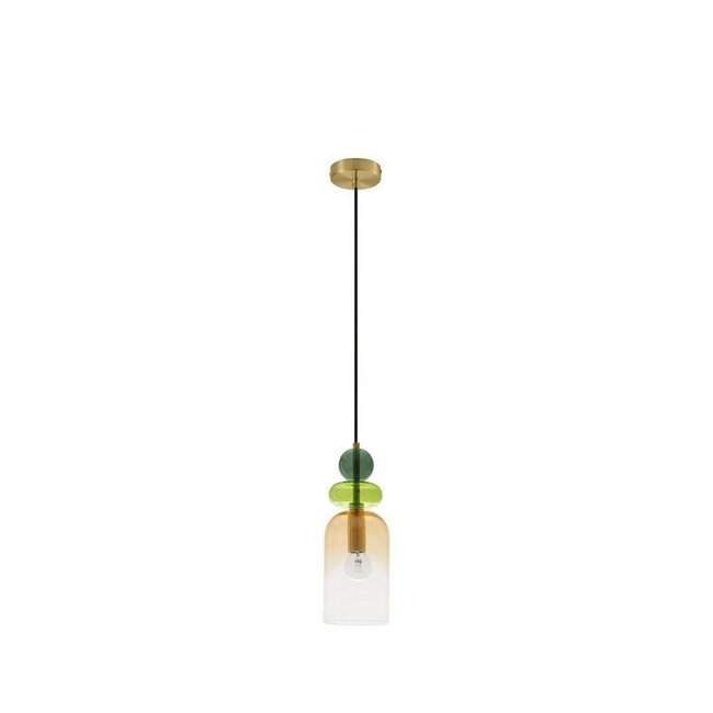 Suspension MURANO Couleur laiton or dore <span itemprop=